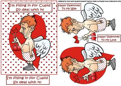 Berts Filling in for Cupid Quick Make Valentine