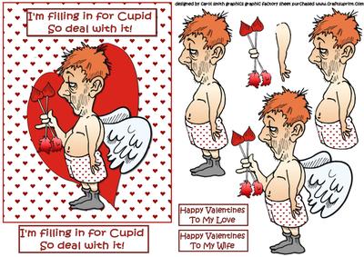 Berts Filling in for Cupid Valentine