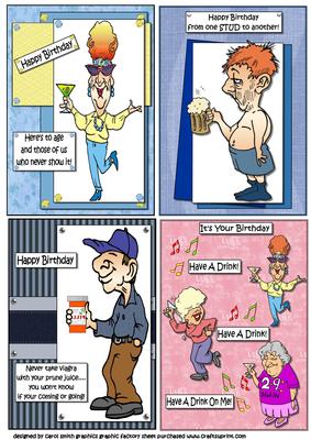 Selection of Four Humourous Toppers