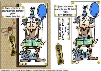 Gus Knows Whats for Your Birthday Quick Card