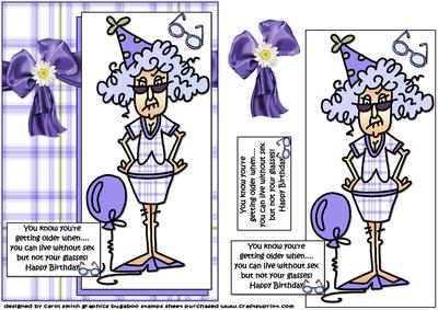 Stella Can't Live Without Her Glasses Quick Card
