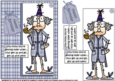 Gus's Get Up and Go Has Gone Quick Card