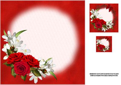 Roses of Love 8x8 Topper Insert Plate