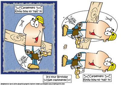 Carpenters Can Nail It Quick Card