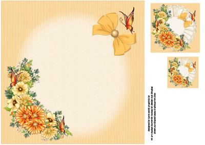 Flowers and Butterflies 8x8 Insert Plate