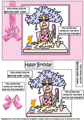 Stella Choses Her Cereal Carefully Quick Card