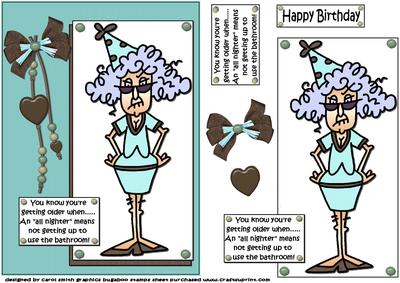 Stella Knows She's Getting Older Quick Card