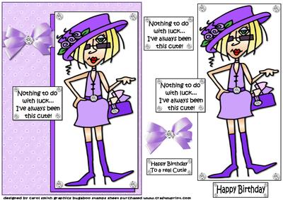 J.j. is a Cutie Quick Card