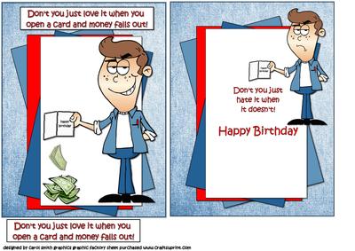 Paul Loves His Card Inside Out Topper