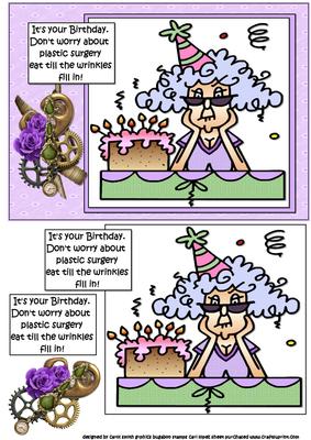 Stella Has No Need for Plastic Surgery Quick Card