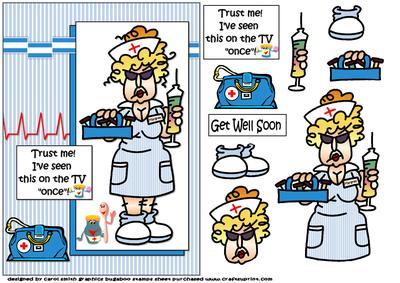 Nurse Margret Get Well Soon Humourus
