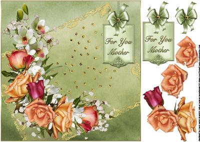8x8 Roses of Joy for You Mother