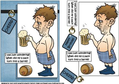 Berts Lost His 6 Pack Quick Card