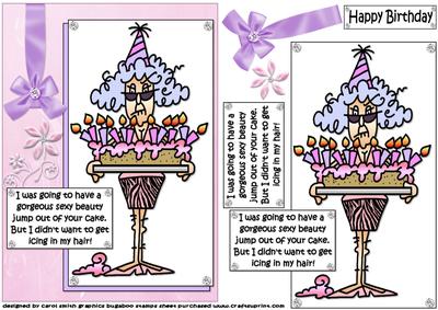 Stella Has a Surprise in Your Cake Quick Card