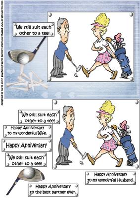 The Golfers Have an Anniversary Quick Card