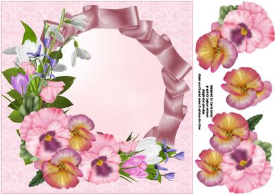 8x8 Spring Flowers Pink