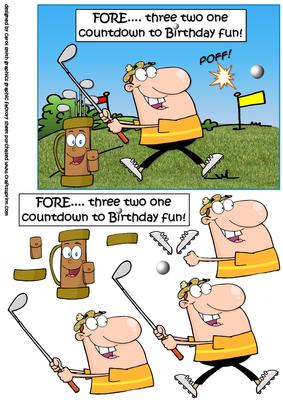 Golfing Birthday Fun