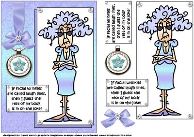 Stella Has Laugh Lines Quick Card