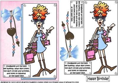 Rita Loves Her Sunglasses Quick Card