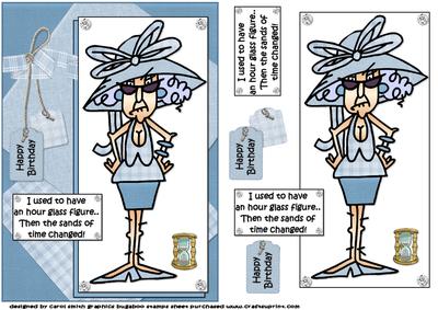 Stella Had an Hour Glass Figure Quick Card