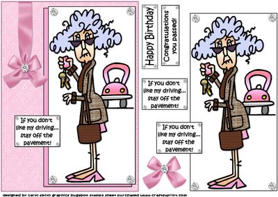 Stella Passed Her Driving Test Quick Card