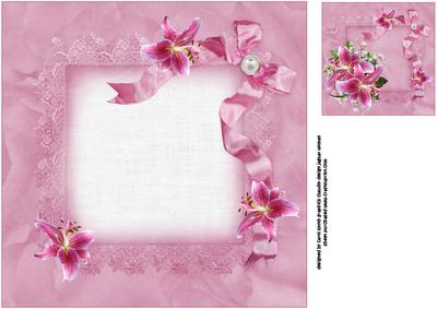 8x8 the Luscious Lilies Insert Plate