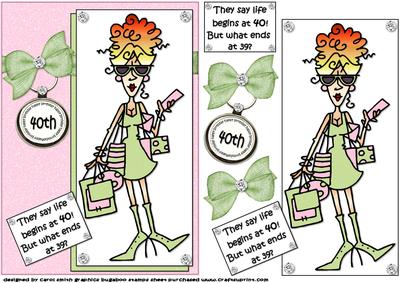 Rita Life Begins at 40 Quick Card