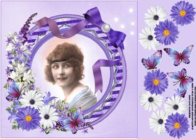 8x8 Lavender Girl Floral