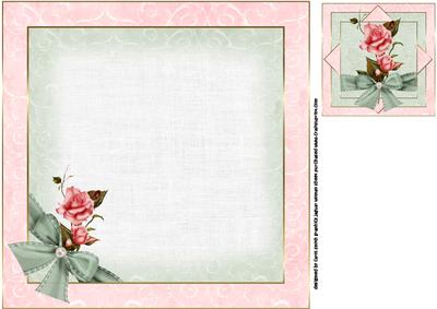 8x8 a Rose Pure and Simple Insert Plate