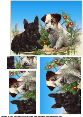 The Westie's Vintage Portrait Pyramid
