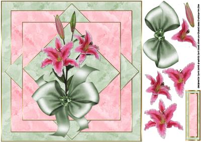 8x8 Pink Tiger Lilies