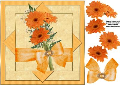 8x8 Gebera Daisy Pure and Simple