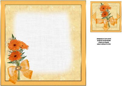 8x8 Gebera Daisy Pure and Simple Insert Plate