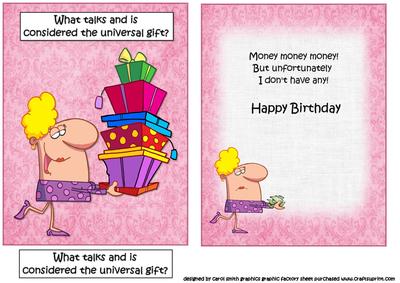 The Universal Gift Humourous Inside Out Topper