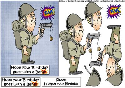 Hope Your Birthday Goes with a Bang Soldier