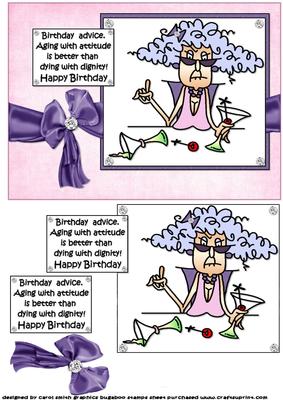 Stella Has Some Birthday Advice Quick Card