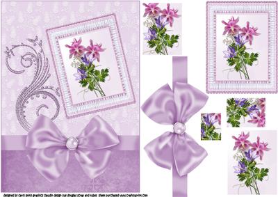 The Campanula Bells in Lace Frame