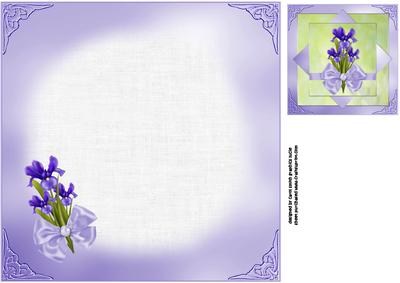 8x8 the Iris Plain and Simple Insert Plate