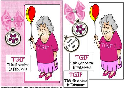 Ethel is a Fab Grandma Quick Card
