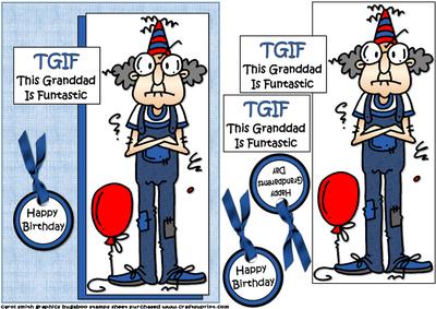 Gus is a Funtastic Granddad Quick Card