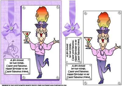 Edna Has Classy Friends Quick Card
