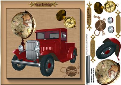 8x8 the Shiny Vintage Truck