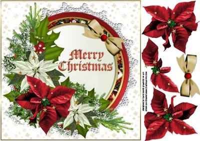 8x8 Christmas Flowers