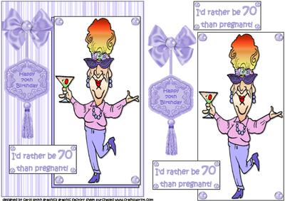 Edna Would Rather Be 70 Quick Card