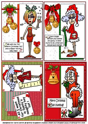Selection of Four Stella and Pals Christmas Toppers