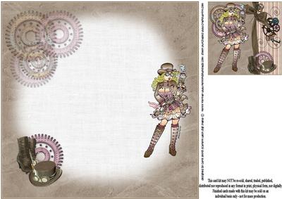 8x8 Scarlett West Steampunk Insert Plate