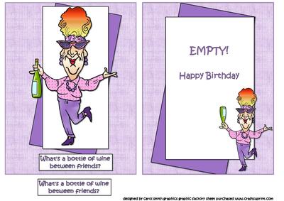 Edna Has Some Wine for Her Friend Inside Out Topper