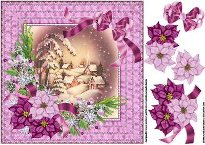 8x8 Pink and Plum Christmas