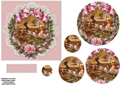 Beautiful Roses Scene Pyramid
