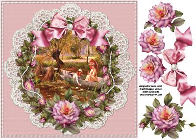 8x8 Beautiful Roses Scene
